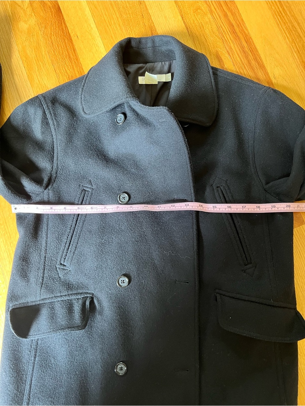 Women’s Black J. CREW Peacoat Wool & Cashmere size M - Picture 9 of 11
